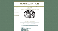 Desktop Screenshot of froghollowpress.com